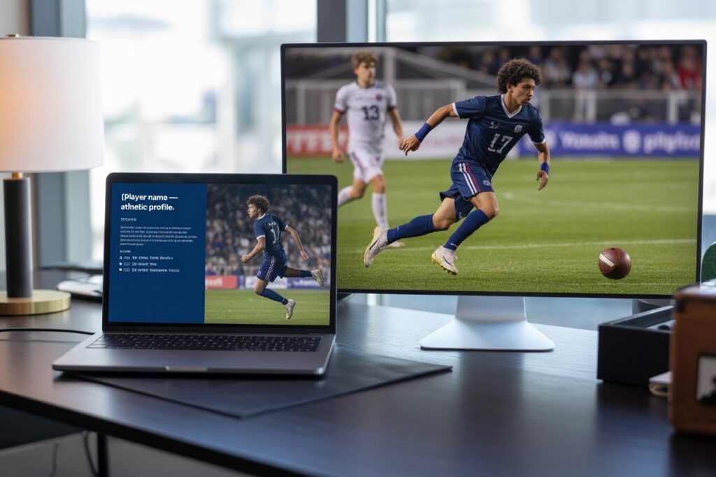 CV football écrit avec vidéo